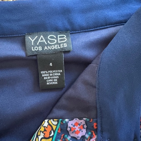 YASB Los Angeles boho maxi skirt size 4 button front - Picture 3 of 3